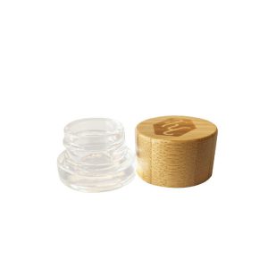 Glass Jar with Bamboo Lid 7g