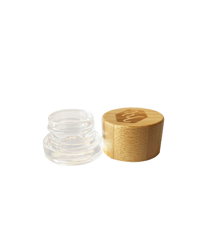 Glass Jar with Bamboo Lid 7g