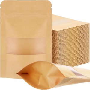 Kraft Paper Pouch with Window 3.5g